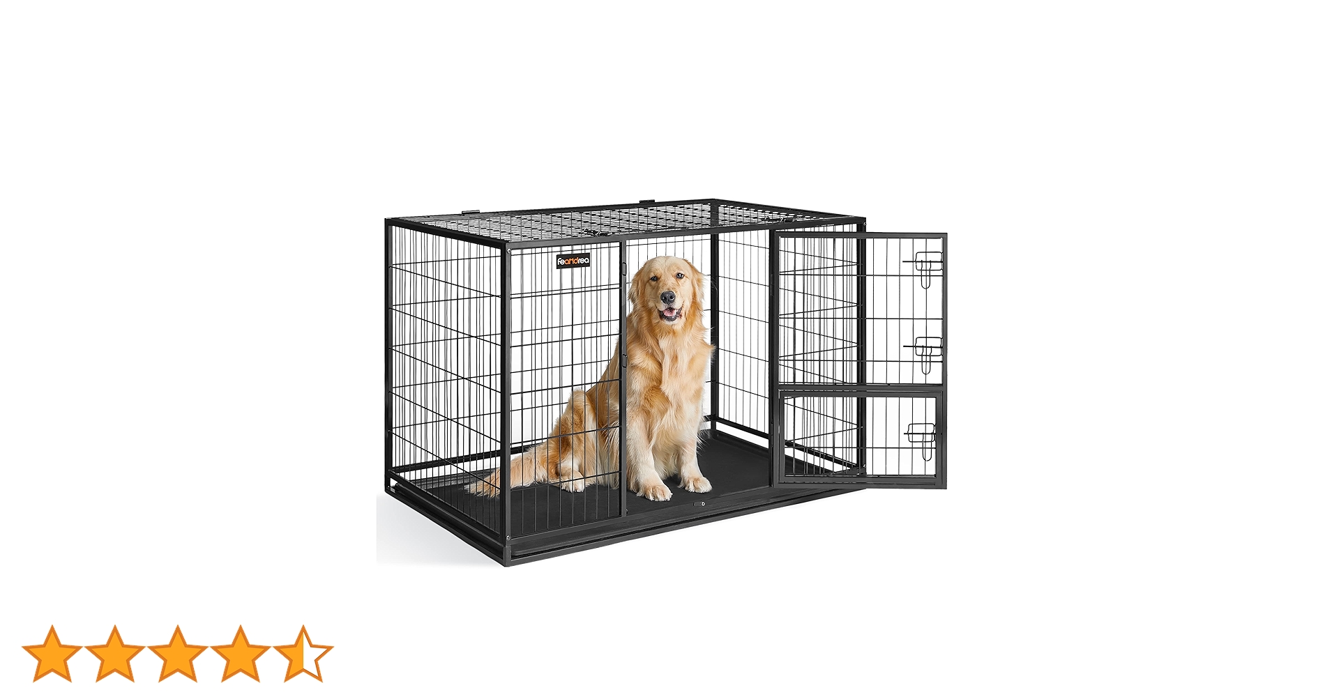 犬ページ Amazon.co.jp: FEANDREA 犬 ケージ 大型犬用 ダブルドア付き